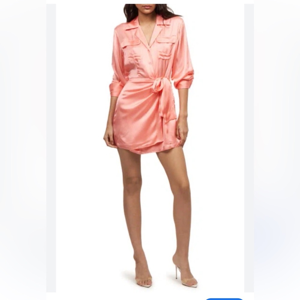 Equipment Fatima Wrap
Shirtdress - Flamingo Pink(M) - Picture 2 of 10